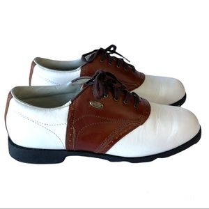 ETONIC White & Brown Golf Shoes Women's 6.5